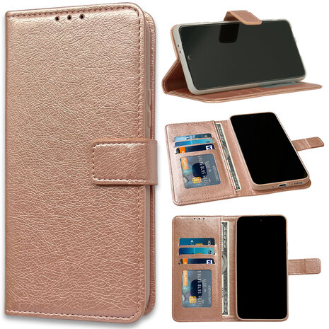 Samsung A23 - Book Case - Rosegoud