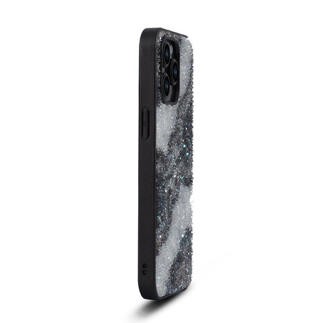 iPhone 15 Pro Max - Diamant Marmer Glitter - Zwart