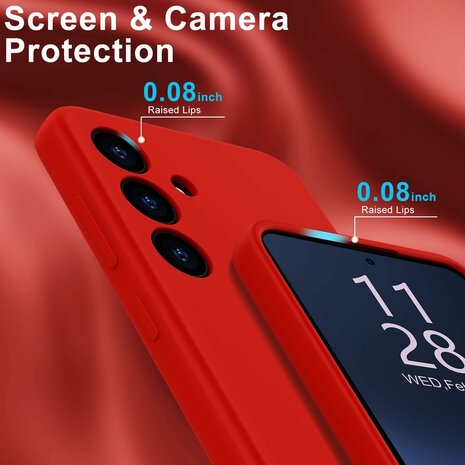 Samsung Galaxy S25 Plus - Rood - Liquid Siliconen Back Cover