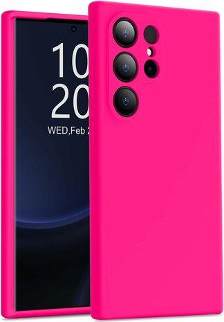 Samsung Galaxy S25 Ultra - Roze - Liquid Siliconen Back Cover