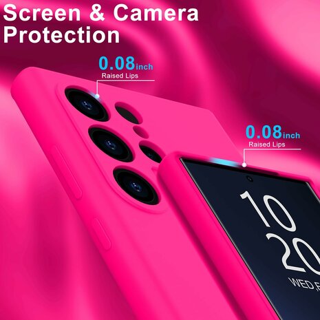 Samsung Galaxy S25 Ultra - Roze - Liquid Siliconen Back Cover