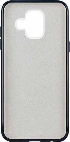 Samsung A6 2018 - Glitter Back Cover - Zwart