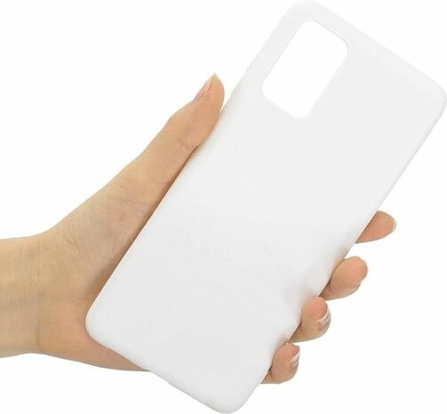 Samsung A41 - Siliconen Back Cover - Wit