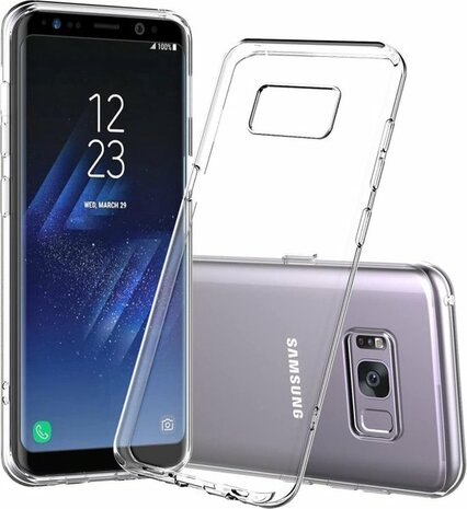 Samsung S8 Plus - Siliconen Back Cover - Transparant