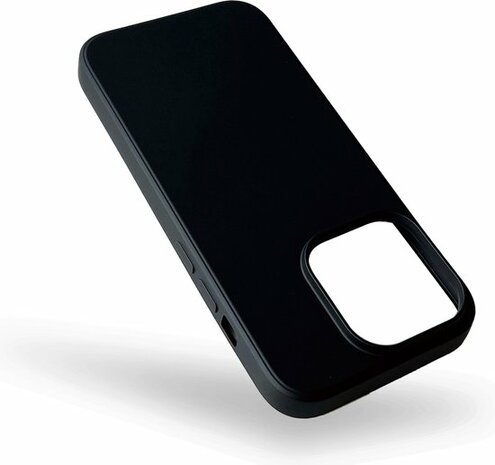 iPhone 14 Pro Max - Microfiber Back Cover - Zwart