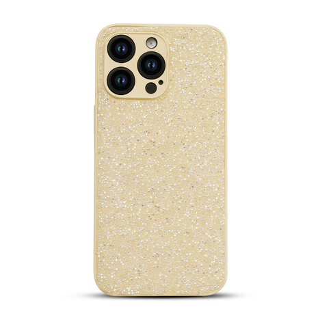 iPhone 15 Pro Max - Diamant Glitter - Goud