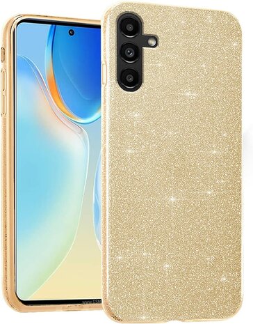 Samsung A25 - Glitter Back Cover - Goud