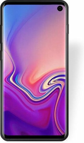 Samsung S10E - Siliconen Back Cover - Zwart