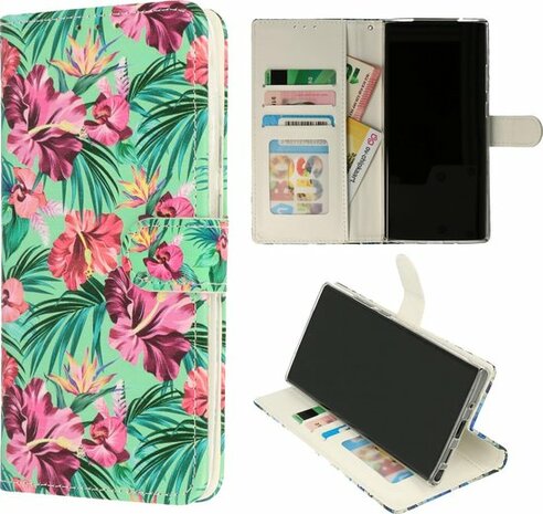 Samsung A32 4G - Book Case - Tropische Bloemen