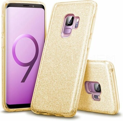 Samsung S9 - Glitter Back Cover - Goud