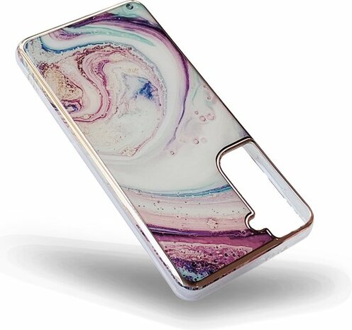 Samsung S22 Plus - Marmer Back Cover - Twister