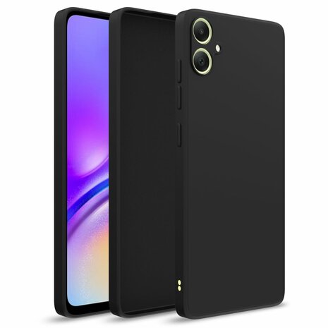 Samsung A06 - Siliconen Back Cover - Zwart