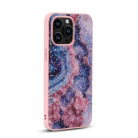 iPhone 15 Pro - Diamant Marmer Glitter - Nova