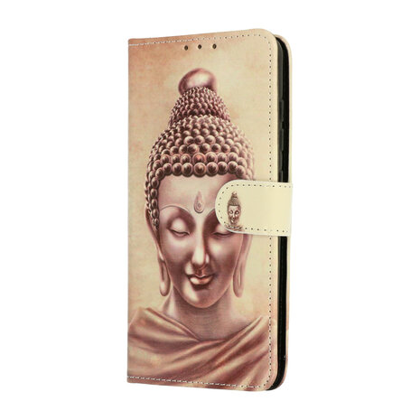 Samsung A53 met Buddha Goud Print  - Book Case