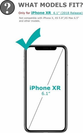 iPhone XR - Armor met Kickstand Ring - Zwart