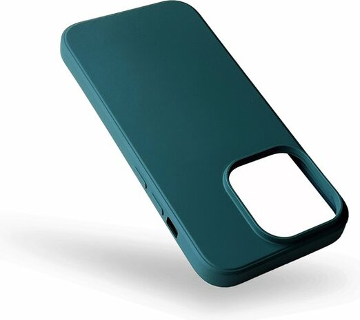 iPhone 14 Pro Max - Microfiber Back Cover - Donker Groen