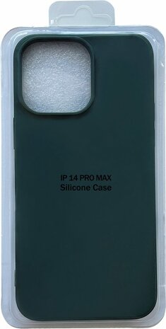 iPhone 14 Pro Max - Microfiber Back Cover - Donker Groen