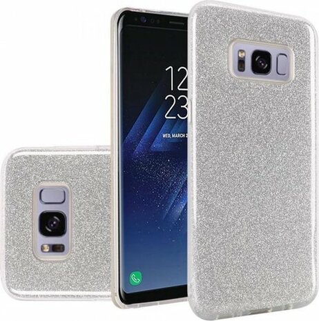 Samsung S8 - Glitter Back Cover - Zilver