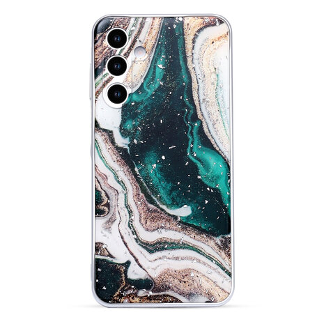 Samsung A16 - Marmer Back Cover - Groen