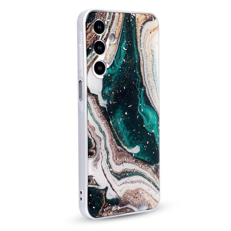 Samsung A16 - Marmer Back Cover - Groen