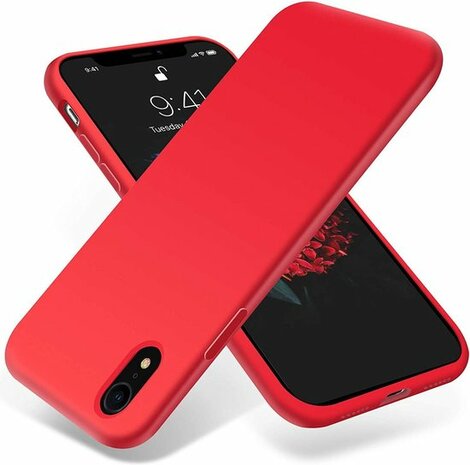 iPhone XR - Siliconen Back Cover - Rood