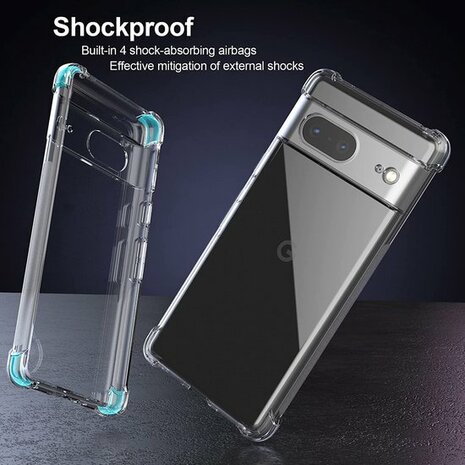 Pixel 7 - Anti Shock &amp; 2x Glas - Transparant