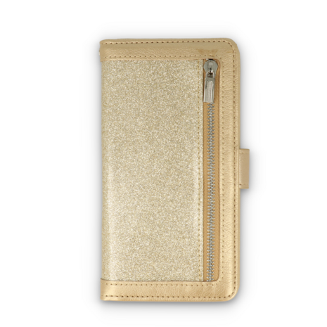 Samsung S7 Edge - Rits Book Case - Goud