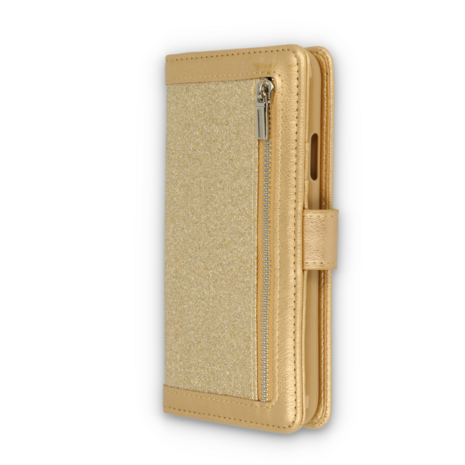 Samsung S7 Edge - Rits Book Case - Goud