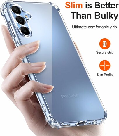 Samsung A26 - Transparant - Anti Shock &amp; 2x Glas