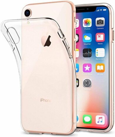 iPhone XR - Siliconen Back Cover - Transparant