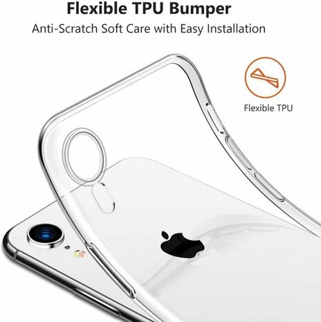 iPhone XR - Siliconen Back Cover - Transparant