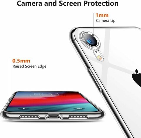 iPhone XR - Siliconen Back Cover - Transparant