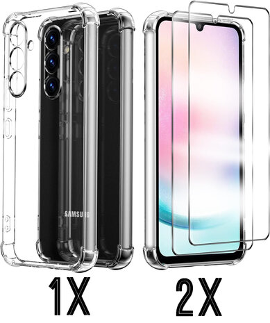 A15 - Anti Shock &amp; 2x Glas - Transparant