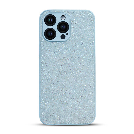 iPhone 15 Pro Max - Diamant Glitter - Blauw