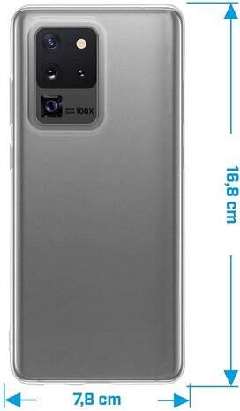 Samsung S20 Ultra - Siliconen Back Cover - Transparant