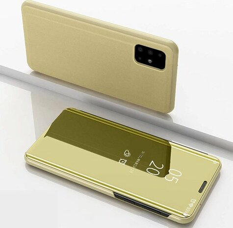 Samsung S20 - Clear View Case - Goud