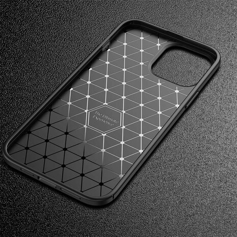 iPhone 15 Pro Max - Carbon Back Cover - Zwart