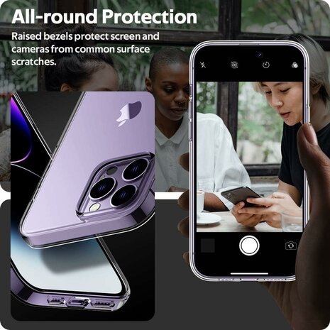 iPhone 15 Pro - HQ TPU Back Cover - Transparant