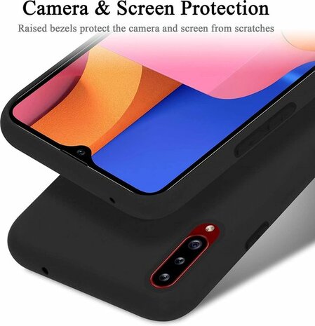 Samsung A20S - Siliconen Back Cover - Zwart