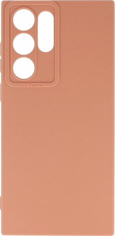 Samsung S22 Ultra - Cam Back Cover - Roze