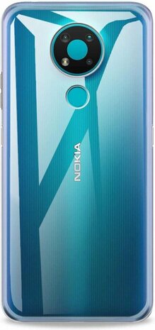 Nokia 3.4 - Siliconen Back Cover - Transparant