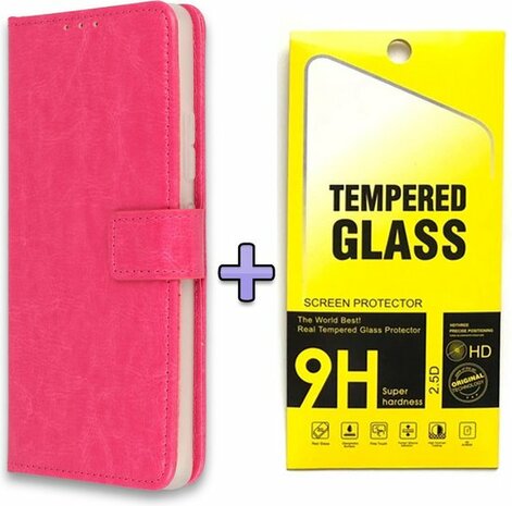 A21S - Book Case &amp; Glas - Roze