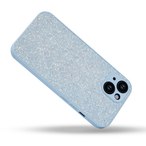 iPhone 12 - Diamant Glitter - Blauw