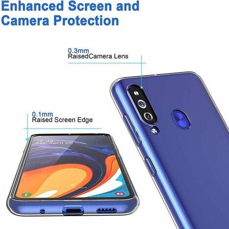 Samsung A60 - Siliconen Back Cover - Transparant