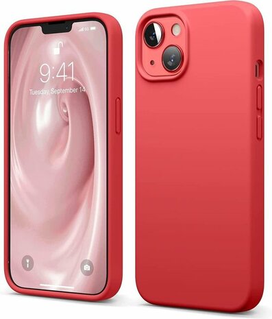 iPhone 13 - Back Cover &amp; 2X Full Glas - Rood