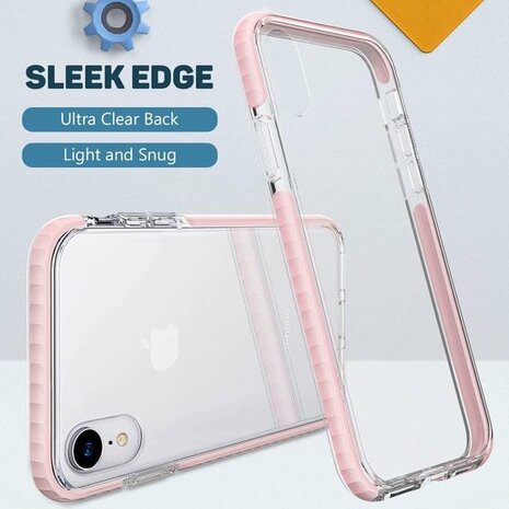 iPhone XR Roze - Gel Armor Back Cover