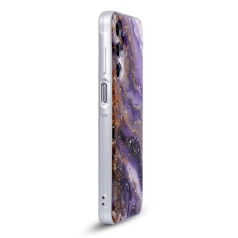 Samsung A16 - Marmer Back Cover - Paars