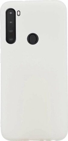 Samsung A21 - Siliconen Back Cover - Wit