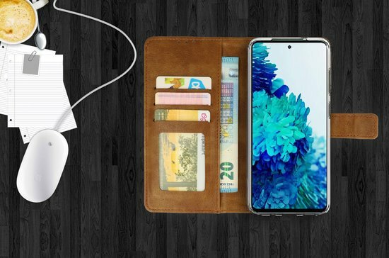 S23 Plus - Book Case &amp; Glas - Bruin
