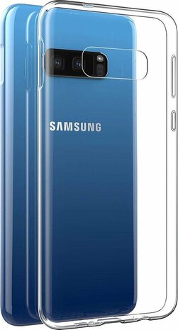 Samsung S10E - Siliconen Back Cover - Transparant